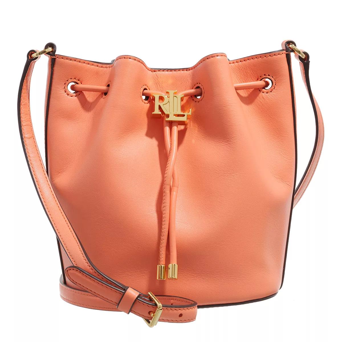 Lauren Ralph Lauren Beuteltasche - Andie 19 Drawstring Medium - Gr. unisize - in Orange - für Damen