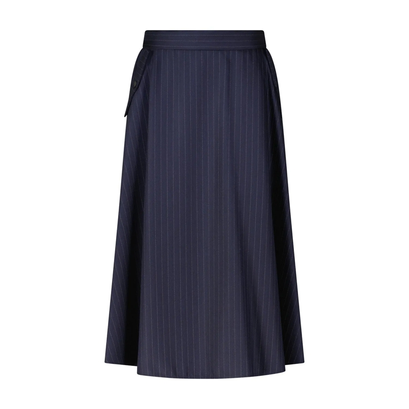 Golden Goose Midirock Midirock mit Nadelstreifen Navy