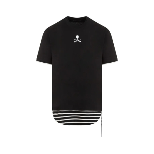 Mastermind World T-Shirts Layered Black Cotton T-Shirt Black