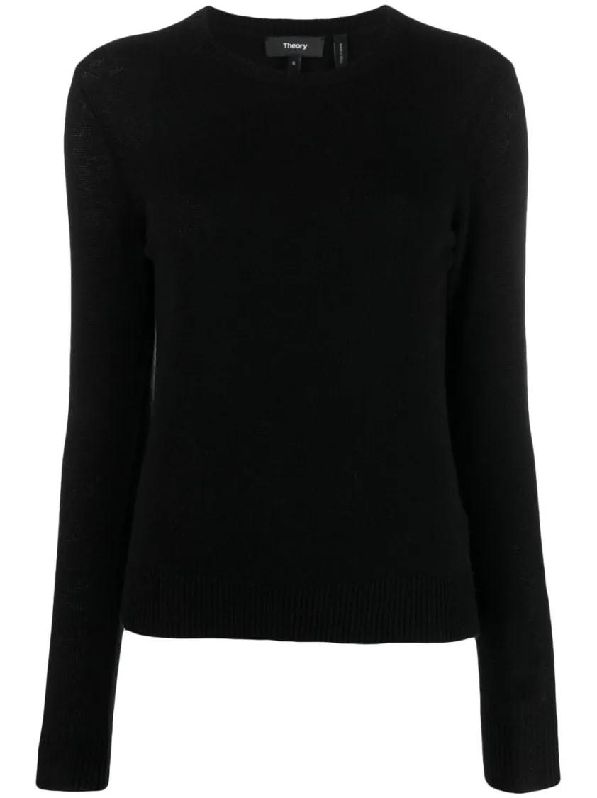 Theory - Cashmere Crew Neck Sweater - Größe M - schwarz