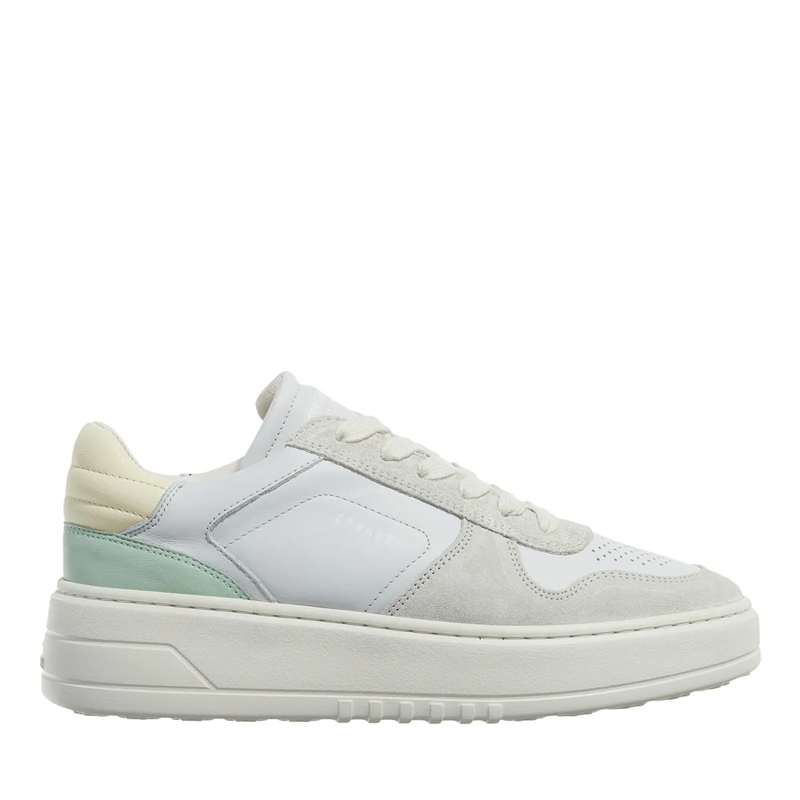 Copenhagen Low-Top-Sneaker CPH75 Leather Mix  Light Grey/Green