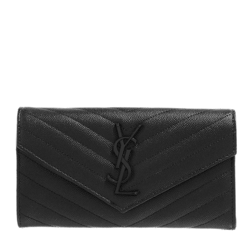 Saint Laurent WALLET CONTINENTAL Black Continental Wallet-plånbok