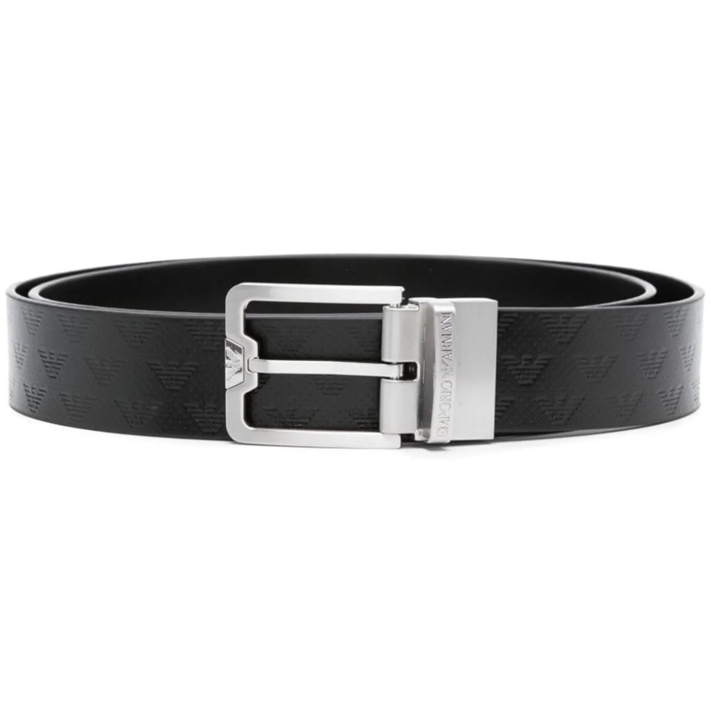 Emporio Armani Ledergürtel Belts Black schwarz