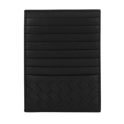 Bottega Veneta Intrecciato Wallet Leather Black Korthållare