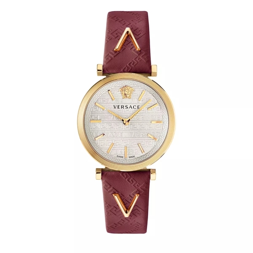 Versace Watch V-Twist Burgundy Montre habillée