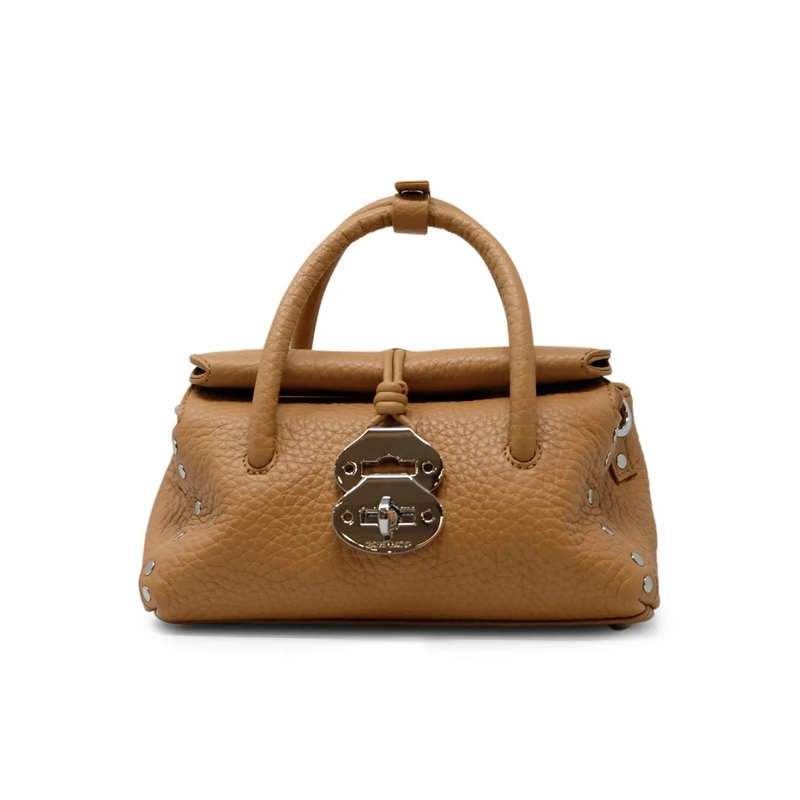Zanellato Sac à bandoulière Amaretto Leather Dotta Centauro Baby Handbag Brown