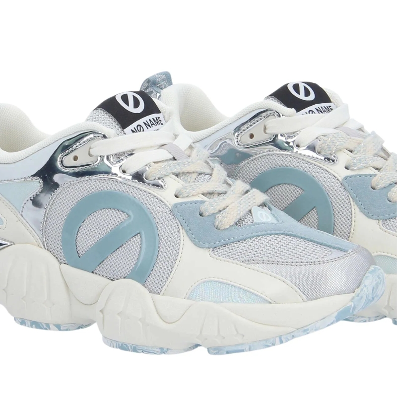 No Name Low-Top-Sneaker Krazee Runner W Silver/silver/sky(Image 4)