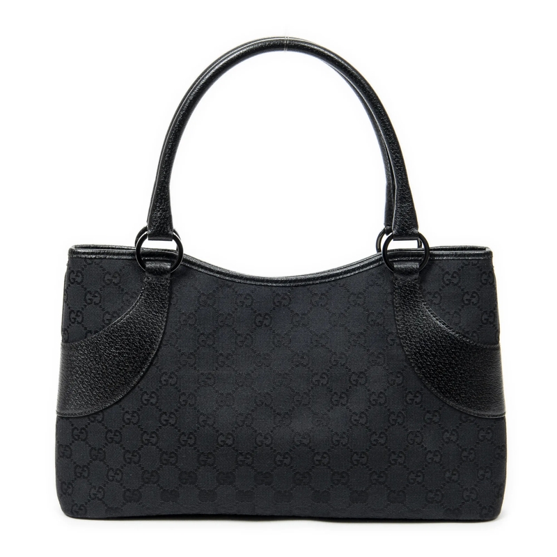 Gucci Crossbody Bag Horizontal Jacquard Tote schwarz