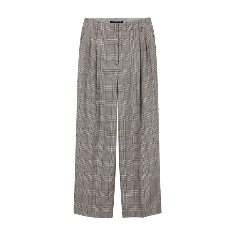 Luisa Cerano  Hose aus Schurwoll-Mix beige