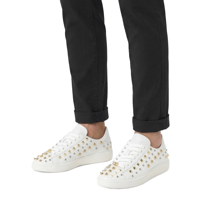 Valentino Garavani Schnürschuhe Sneaker mit Nieten weiß(Image 2)