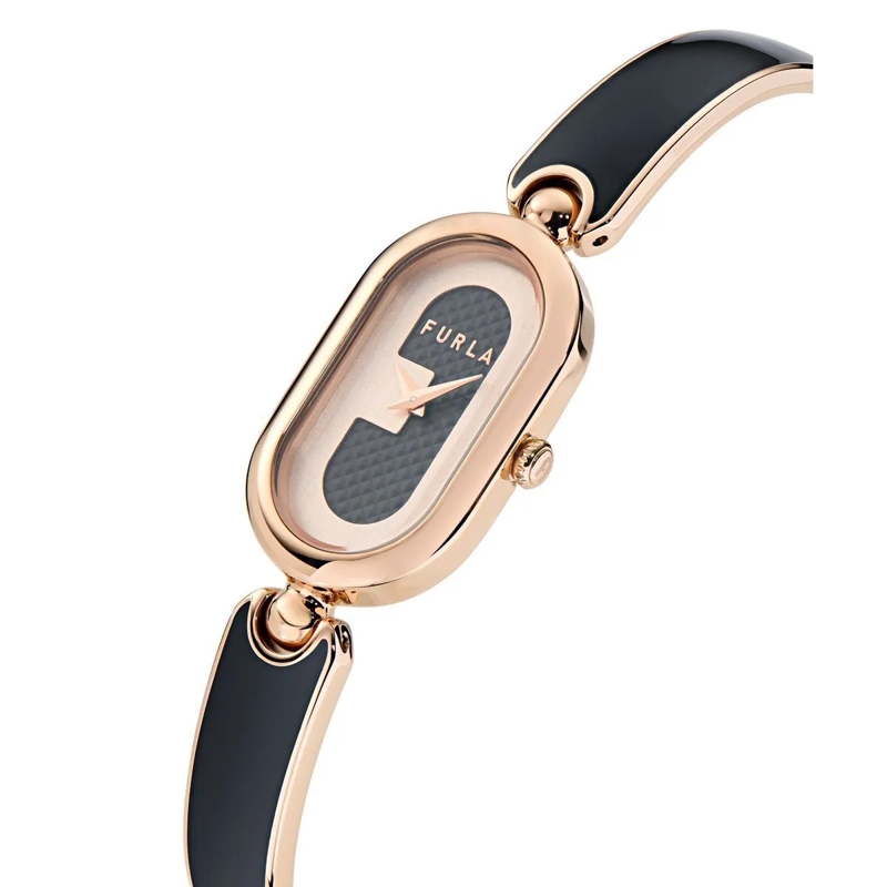 Furla Quarzuhr Quarz-Analoguhr Furla Ooh schwarz(Image 3)