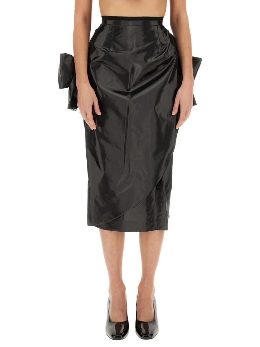 Thumbnail - Maison Margiela - Skirt With Bow - Größe 36 - schwarz