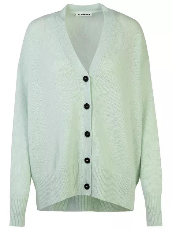 Jil Sander - Mint Green Cashmere Cardigan - Größe S - green