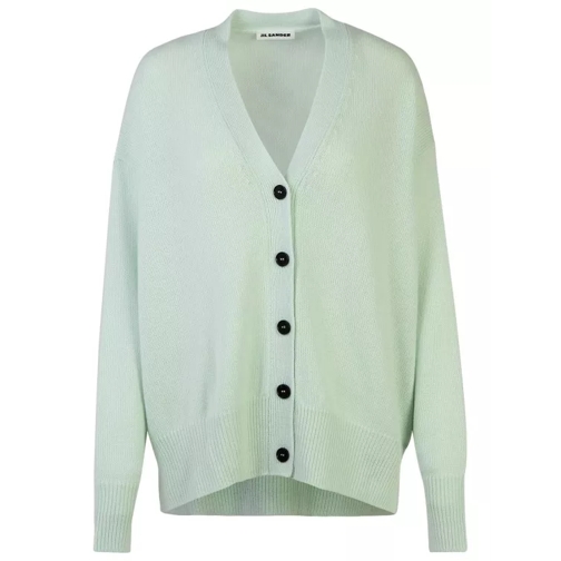 Jil Sander Mint Green Cashmere Cardigan Green 