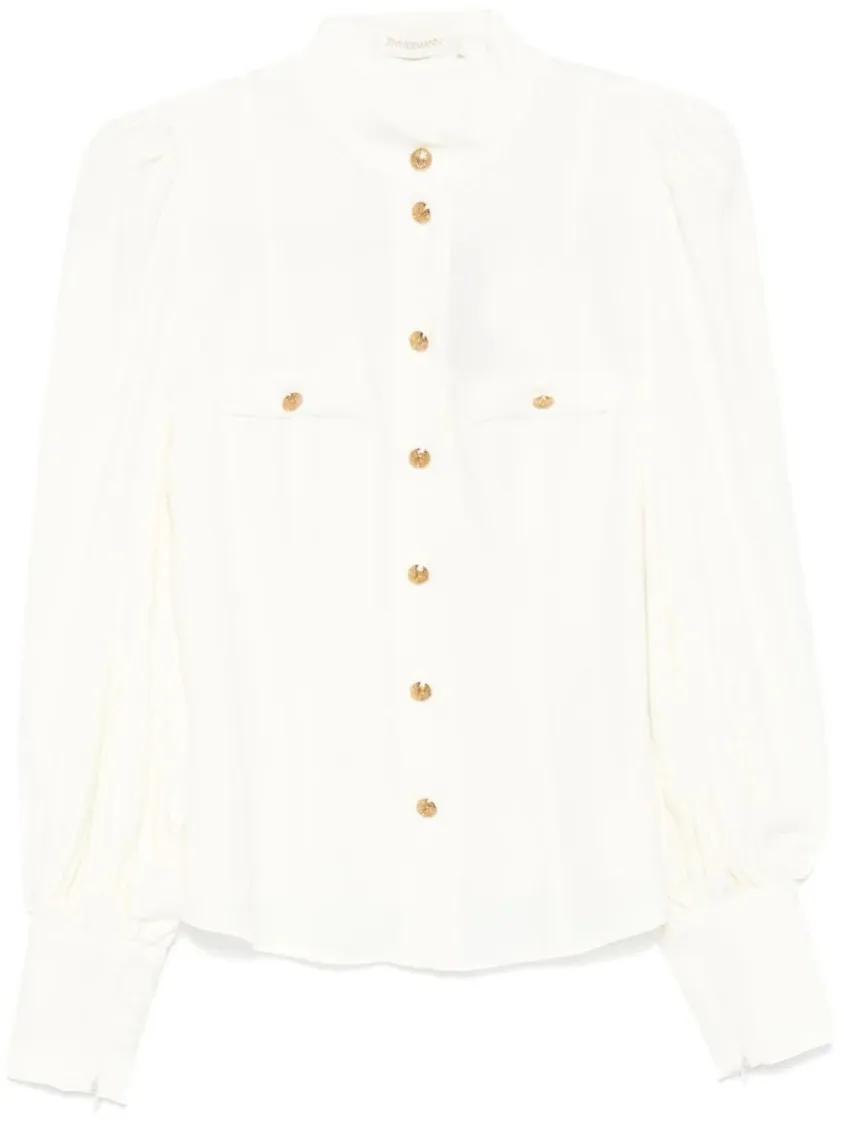 Zimmermann - White Utility Blouse - Größe 1 - weiß