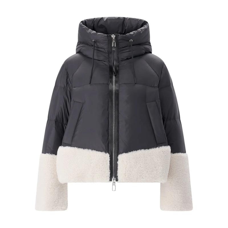 Duno Veste de transition Steppjacke Amy mit Daunen schwarz