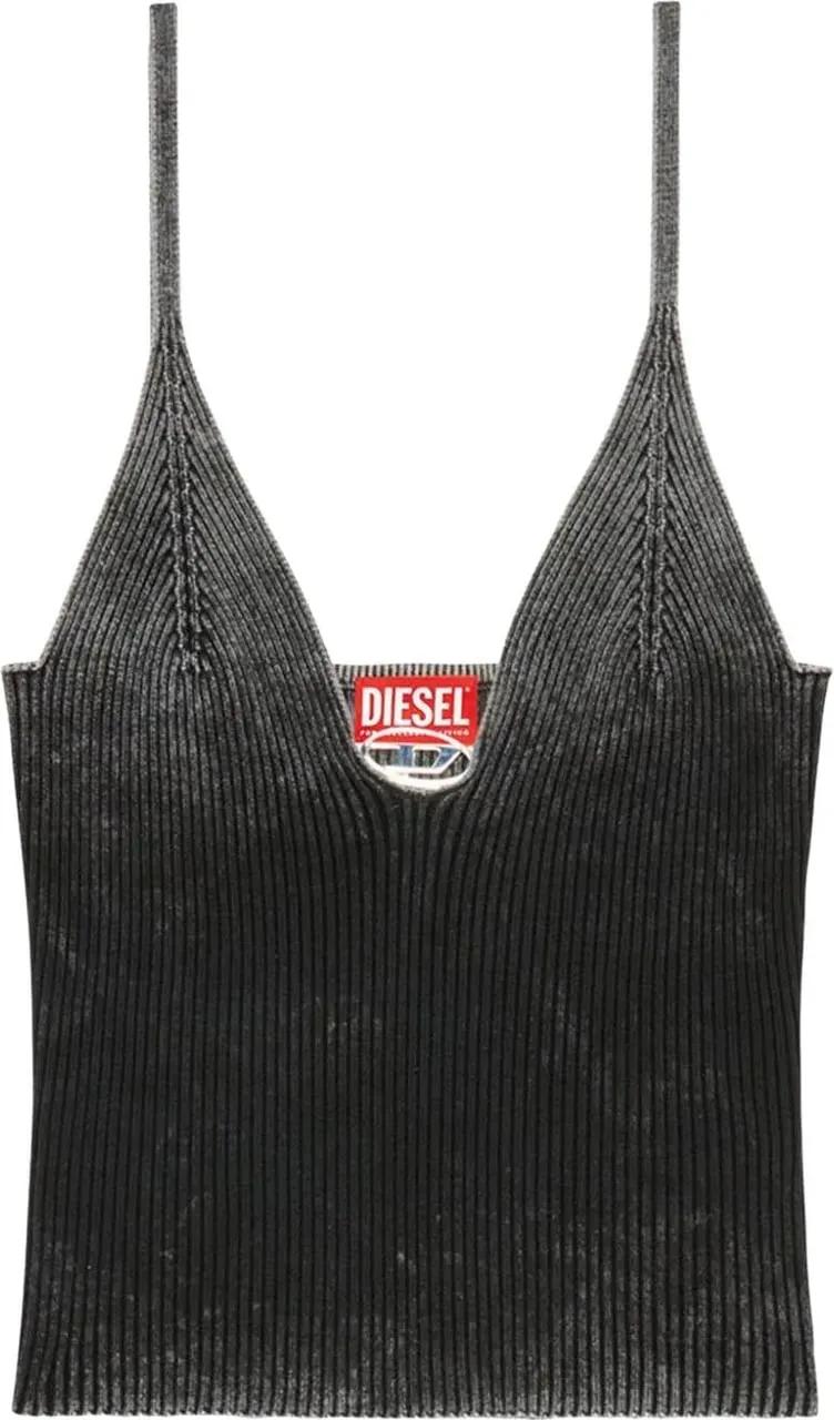 Thumbnail - Diesel - Knitwear Top With Deep V-Neckline - Größe M - bunt