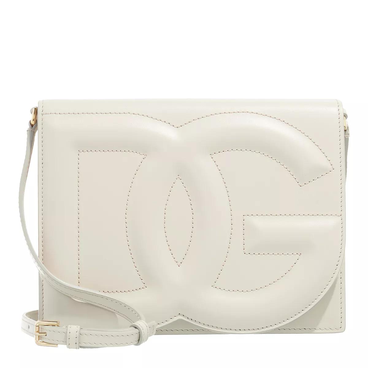 Dolce&Gabbana Crossbody Bags - Logo Shoulder Bag - Gr. unisize - in Creme - für Damen