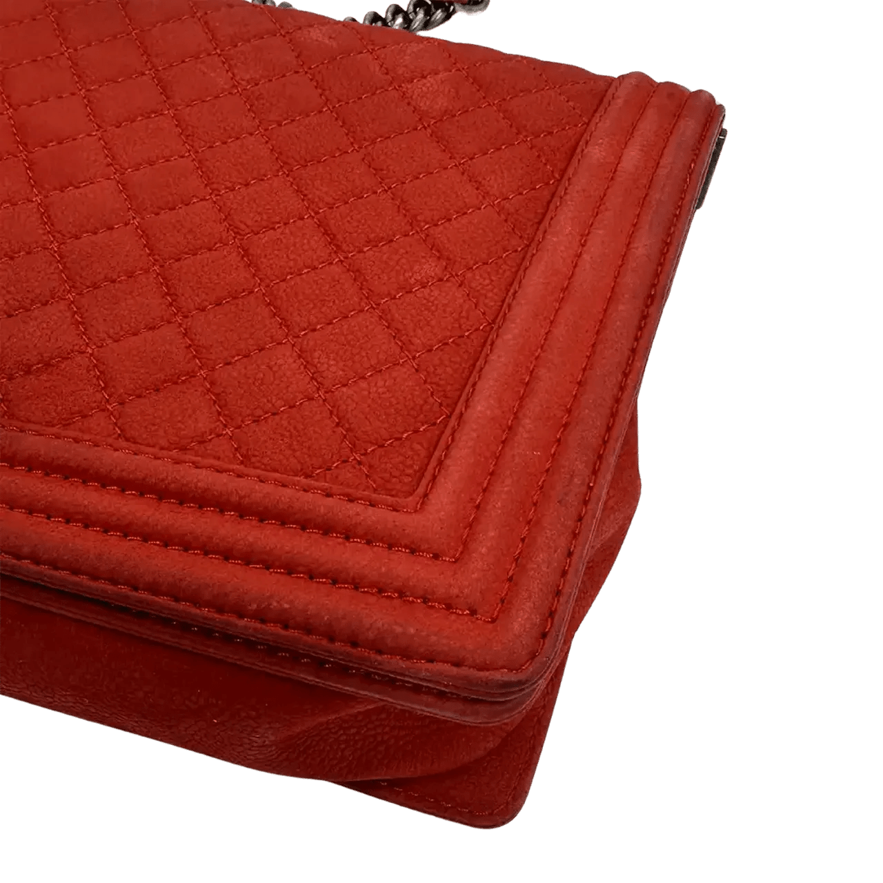 Thumbnail - Chanel Hobo Bags - Chanel Boy Bag Large Caviar Suede Red / Good - Gr. unisize - in Rot - für Damen