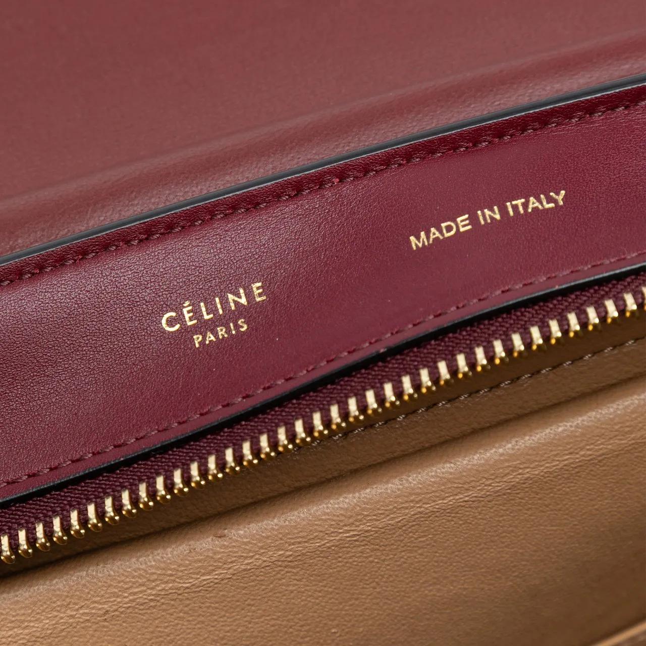 Thumbnail - Celine Hobo Bags - Medium Leather Trapeze Satchel - Gr. unisize - in Rot - für Damen