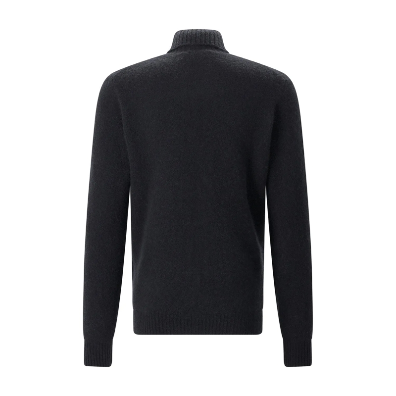 FILIPPO DE LAURENTIIS Pull à col roulé Pullover aus Kaschmir-Seide-Mix schwarz(Image 2)
