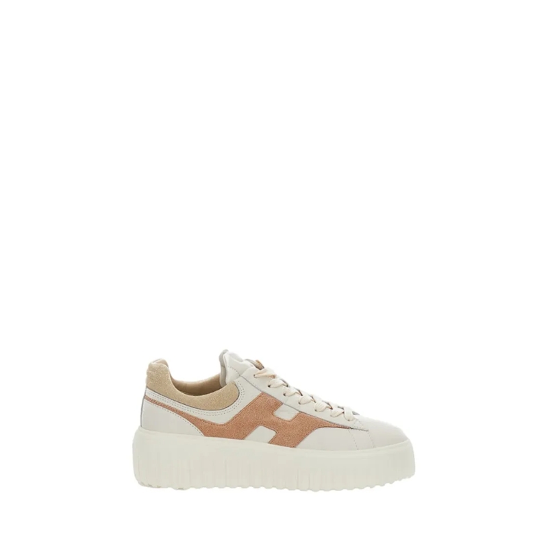 Hogan Lage-top sneaker Nappa Leather Sneakers With Iconic H Striped Detai White