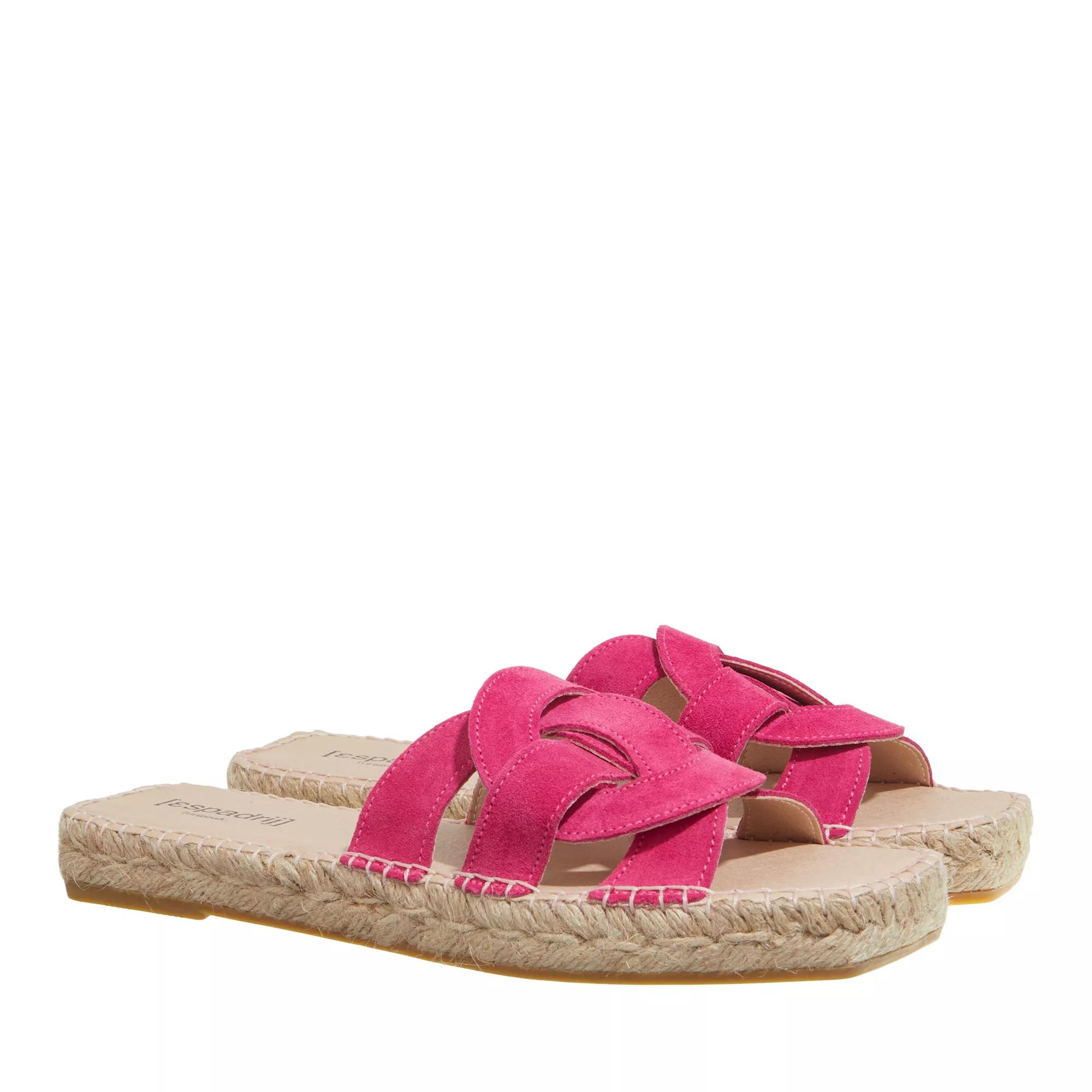 Espadrij l’originale Sandalen & Sandaletten - Tours Velour - Gr. 37 (EU) - in Rosa - für Damen