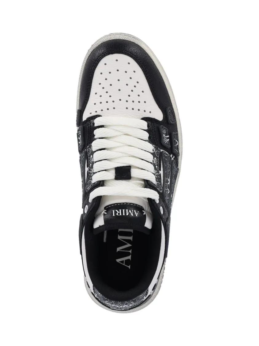 Thumbnail - Amiri Low-Top Sneaker - Low-Top White Leather Sneakers With Contrast Detai - Gr. 40 (EU) - in Schwarz - für Damen