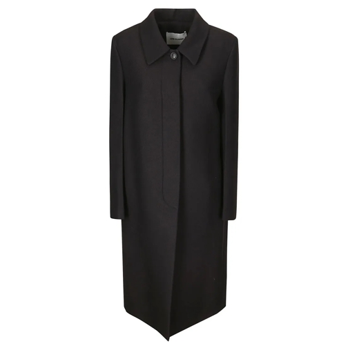 Low Classic Übergangsmäntel Wool Coat With Hidden Closure Black