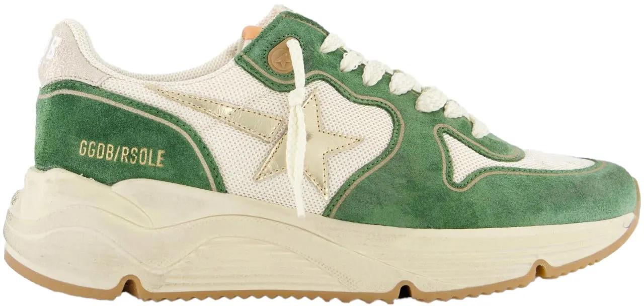 Golden Goose Low-Top Sneaker - Dames Running Sole Sneaker Groen - Gr. 40 (EU) - in Grün - für Damen
