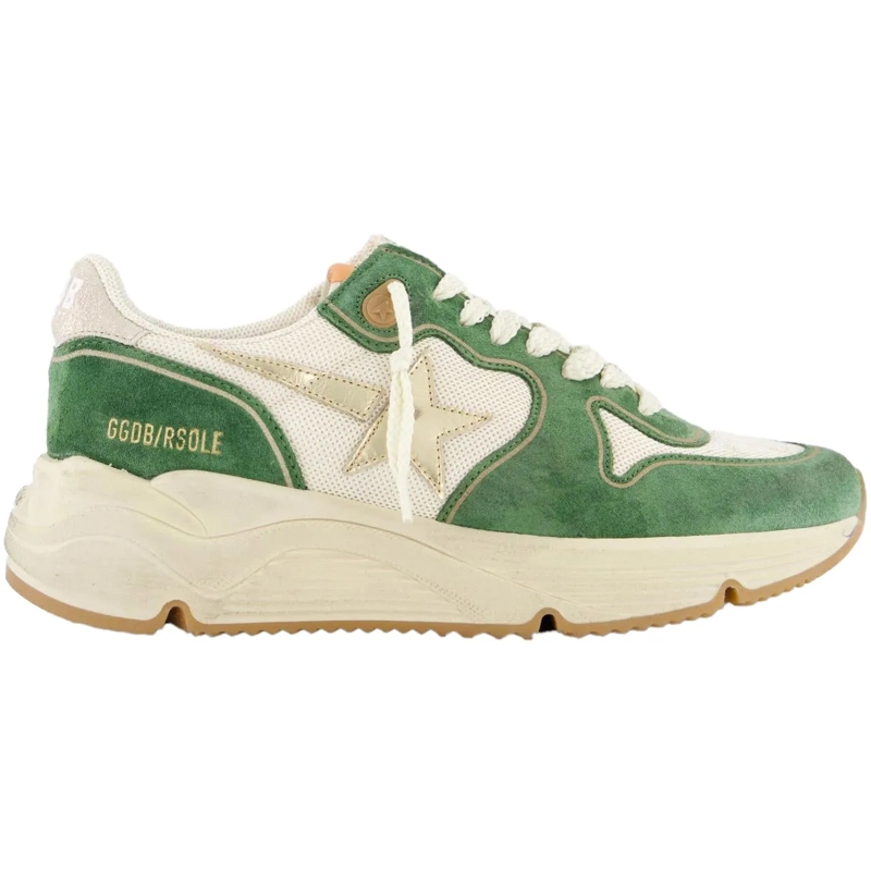 Golden Goose Low-Top-Sneaker Dames Running Sole Sneaker Groen grün
