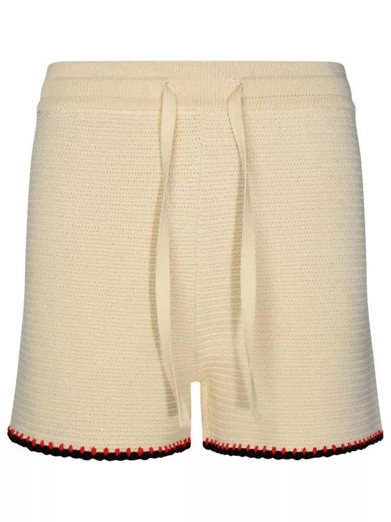 Jil Sander - Cream Cotton Shorts - Größe 36 - multi