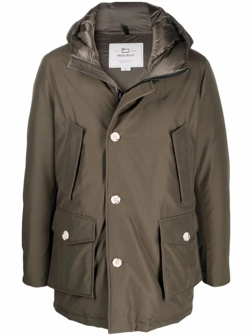 Woolrich - Hooded Parka - Größe M - grün