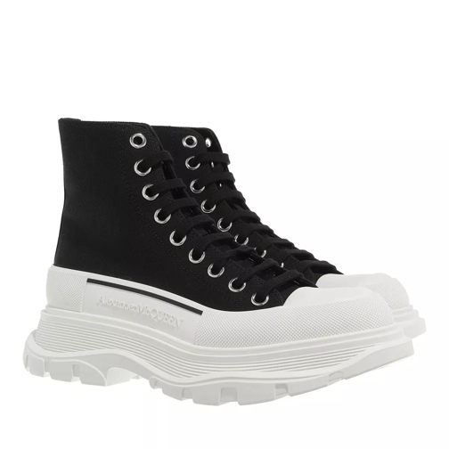 Alexander McQueen Tread Slick Sneaker Boots Black/White sneaker haut de gamme
