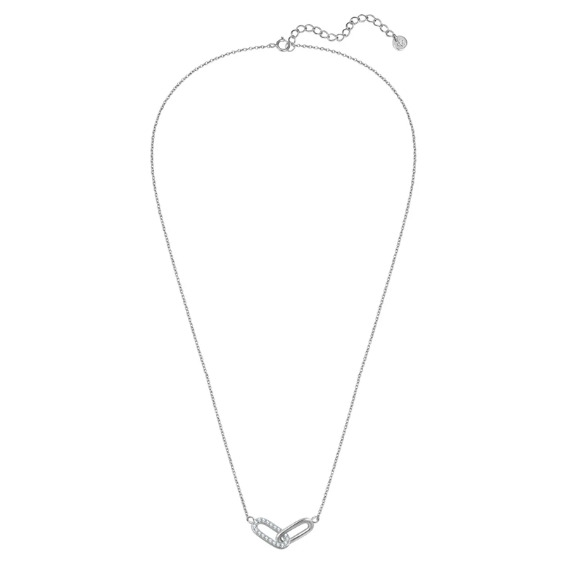 Glanzstücke München Mittellange Halskette Sterling Silber Halskette Zirkonia silber(Image 2)