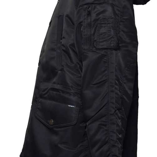 Carhartt Wip Manteaux Parka Black Nylon Olten Over Parka With Hood Black (Image 3)
