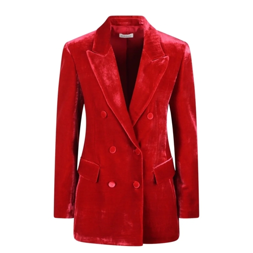 P.A.R.O.S.H. Blazer Relur24 Velvet Blazer Red