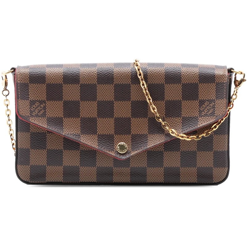 Louis Vuitton Schultertasche Damier Ebene Pochette Felicie braun