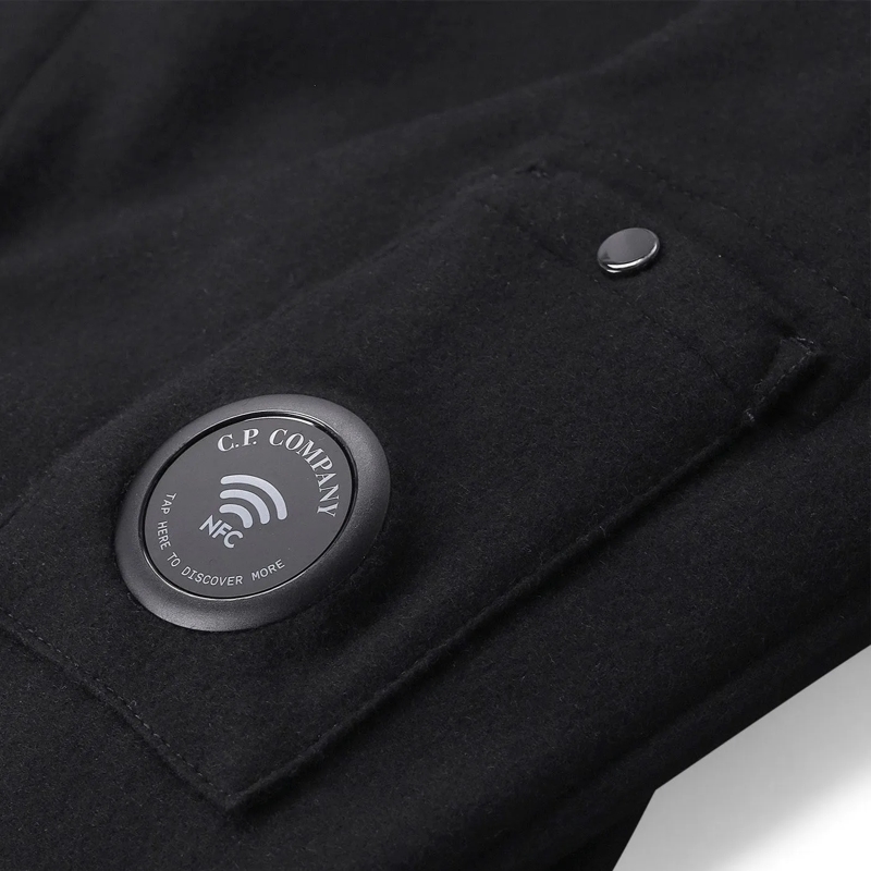 CP Company Veste de transition Overshirt aus Baumwoll-Mix schwarz(Image 4)