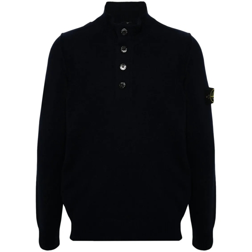 Stone Island Black Compass-Badge Sweater Black Trui