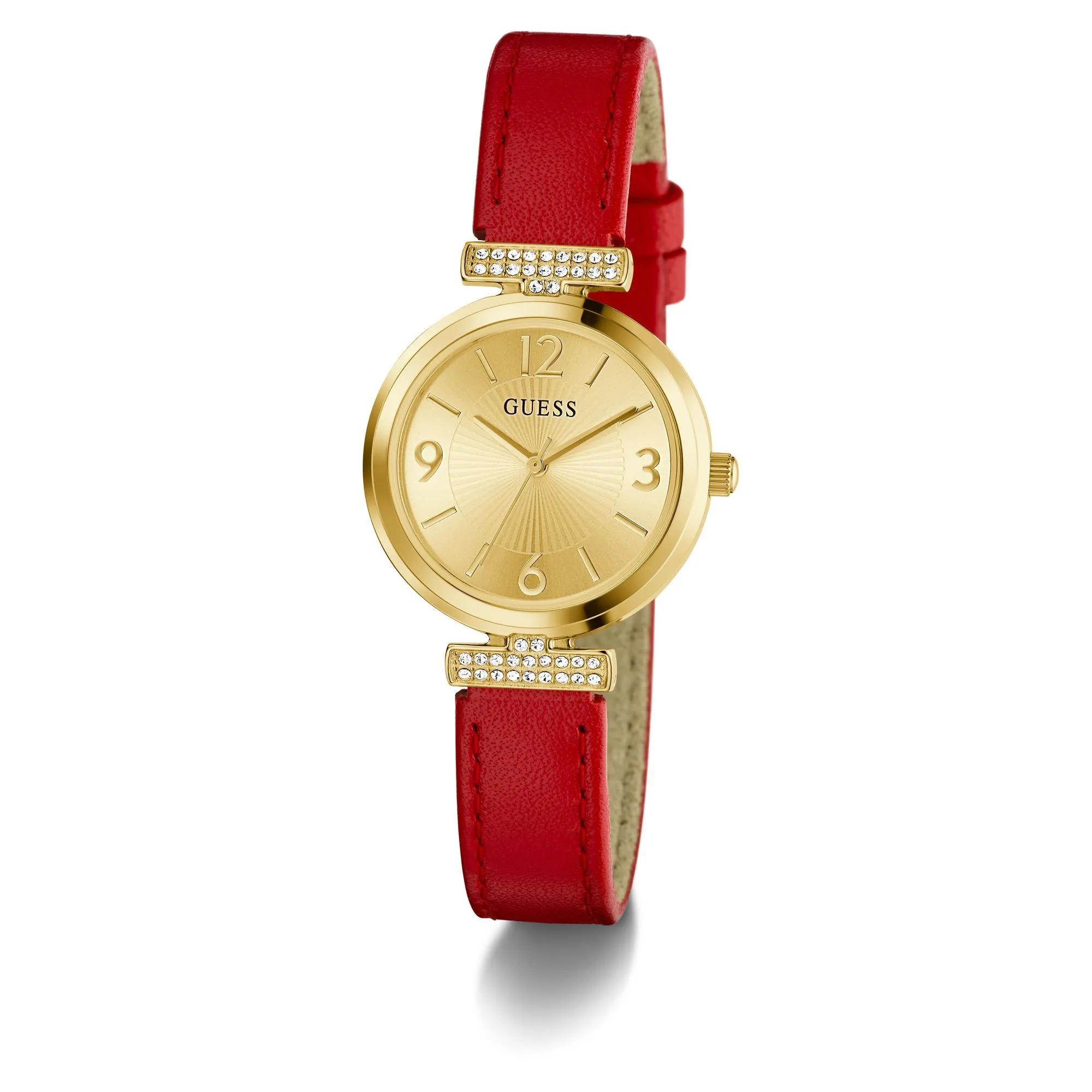 Thumbnail - Guess Uhr - Quarz-Analoguhr Array - Gr. unisize - in Rot - für Damen