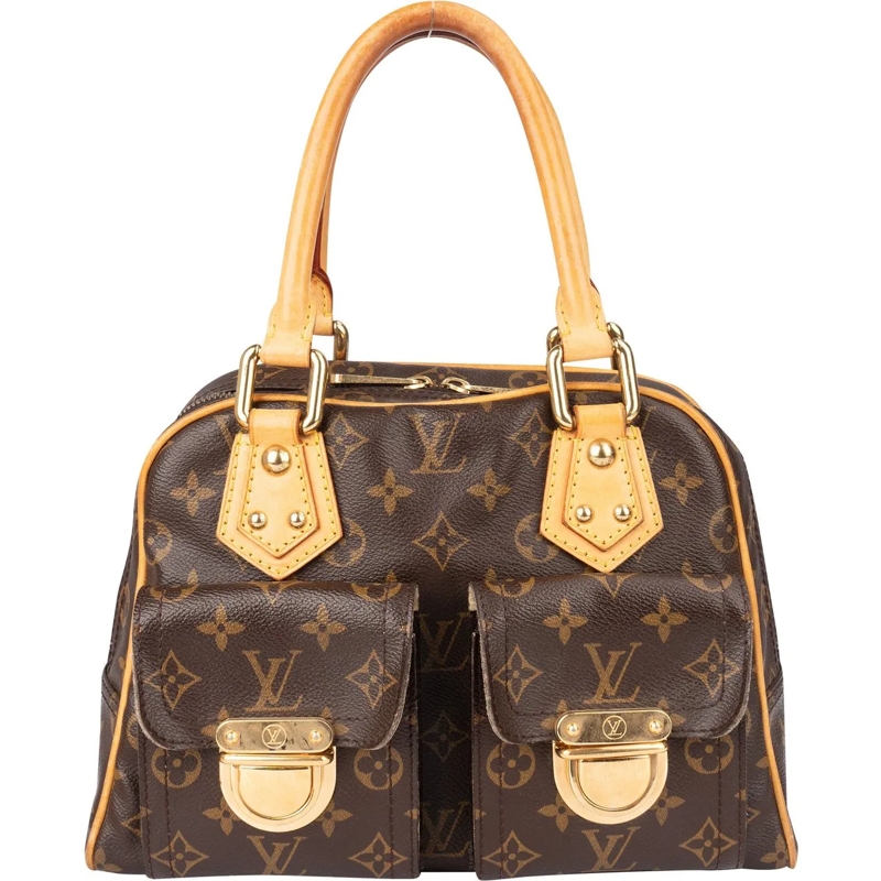 Louis Vuitton Tote Louis Vuitton Canvas Monogram Manhattan PM Handbag braun