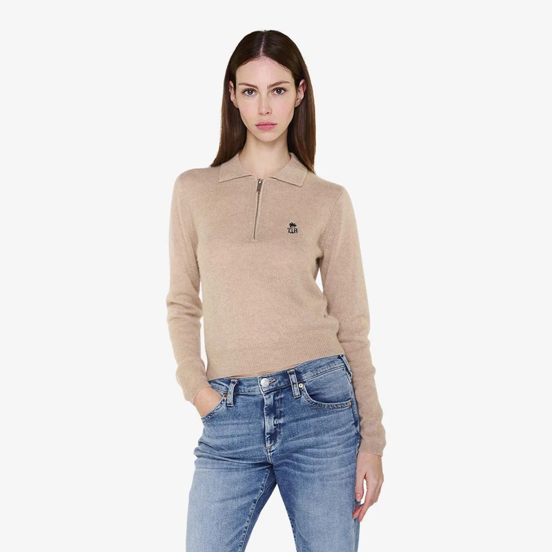 True Religion  Strick-Poloshirt AMARA beige(Image 6)