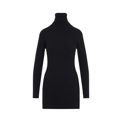 Fabiana Filippi Mini Jurken Turtleneck Mini Dress Blue