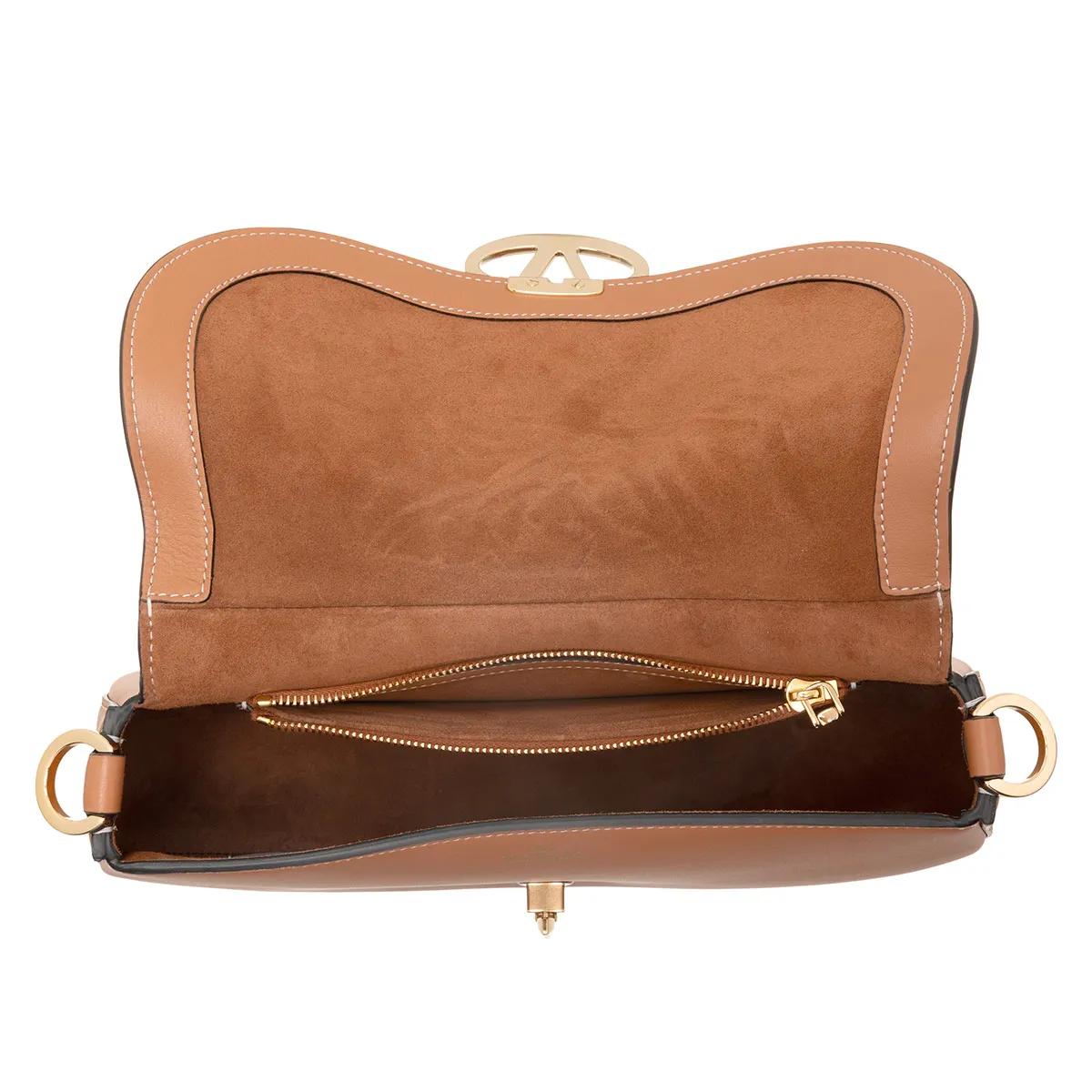 Valentino Garavani Crossbody bags Small Saddle Bag in bruin
