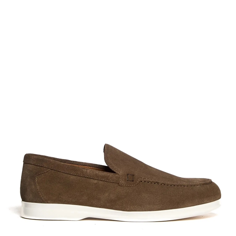 Doucal's Mocassin Moccasin Adler In Soft Calf Suede Brown