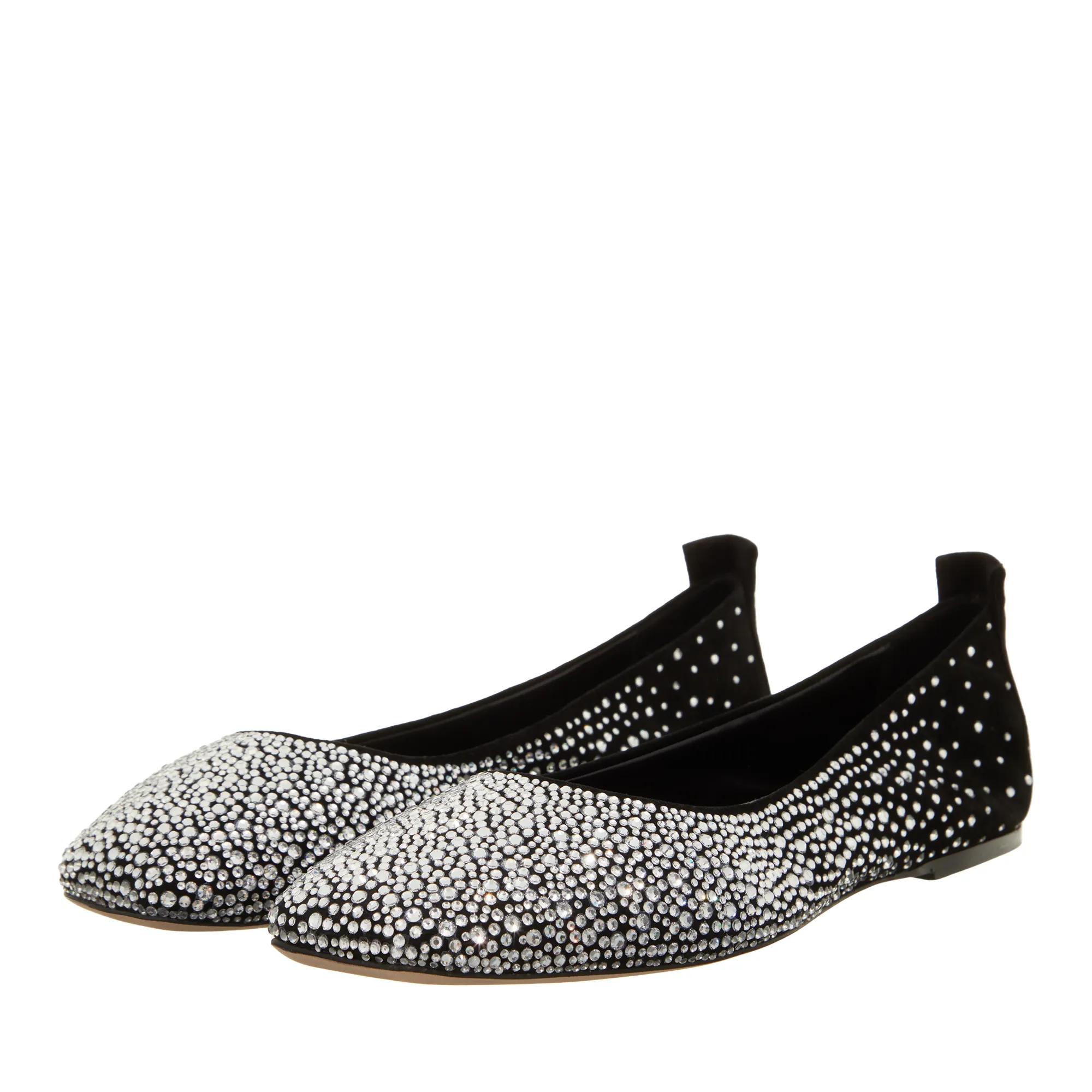 MCM Loafer - W Mcm Col Lthr Blrna Crystal Mix Bk - Gr. 38 (EU) - in Schwarz - für Damen - aus Leder & Leder & Leder