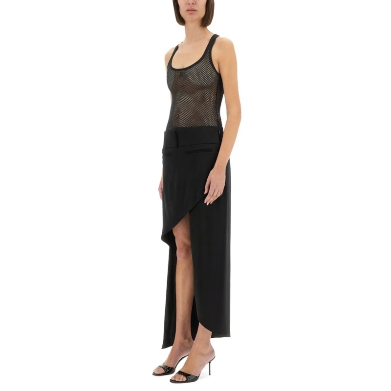 Courrèges Bluse Lightweight Mesh Tank Top Crafted Black (Image 2)