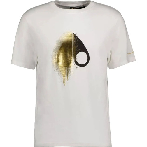 Moose Knuckles T-Shirts Augstine Tee White Gold weiß