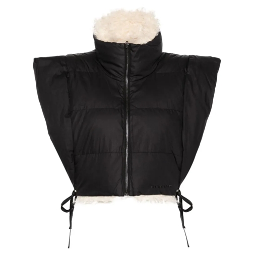 Etoile Isabel Marant Hoodiali Gilet Black Overgangsjas